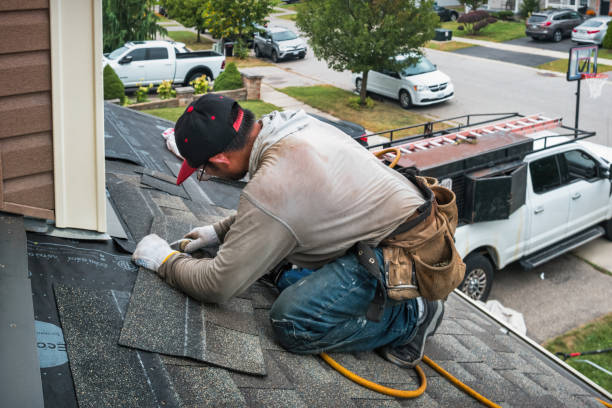 Professional Storm Damage Roof Repair technician working in La Mirada, CA